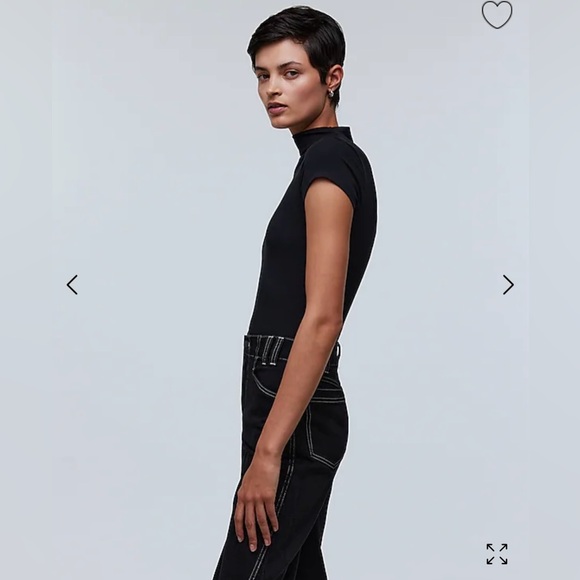 Madewell Mockneck Thong Bodysuit - Picture 6 of 11